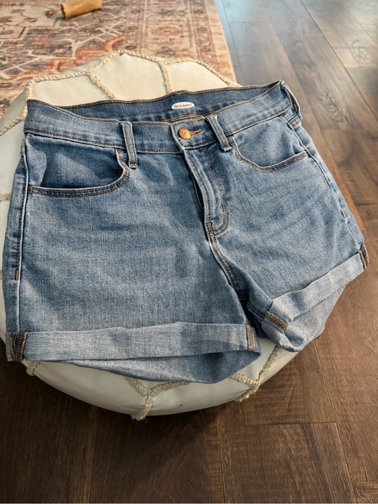 Old Navy Pants - Old Navy Light Blue Rolled Cuff Denim Shorts